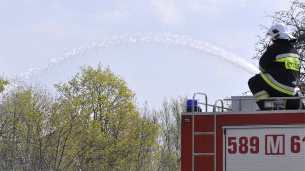 Niewielki pożar przy Pieczarkowej